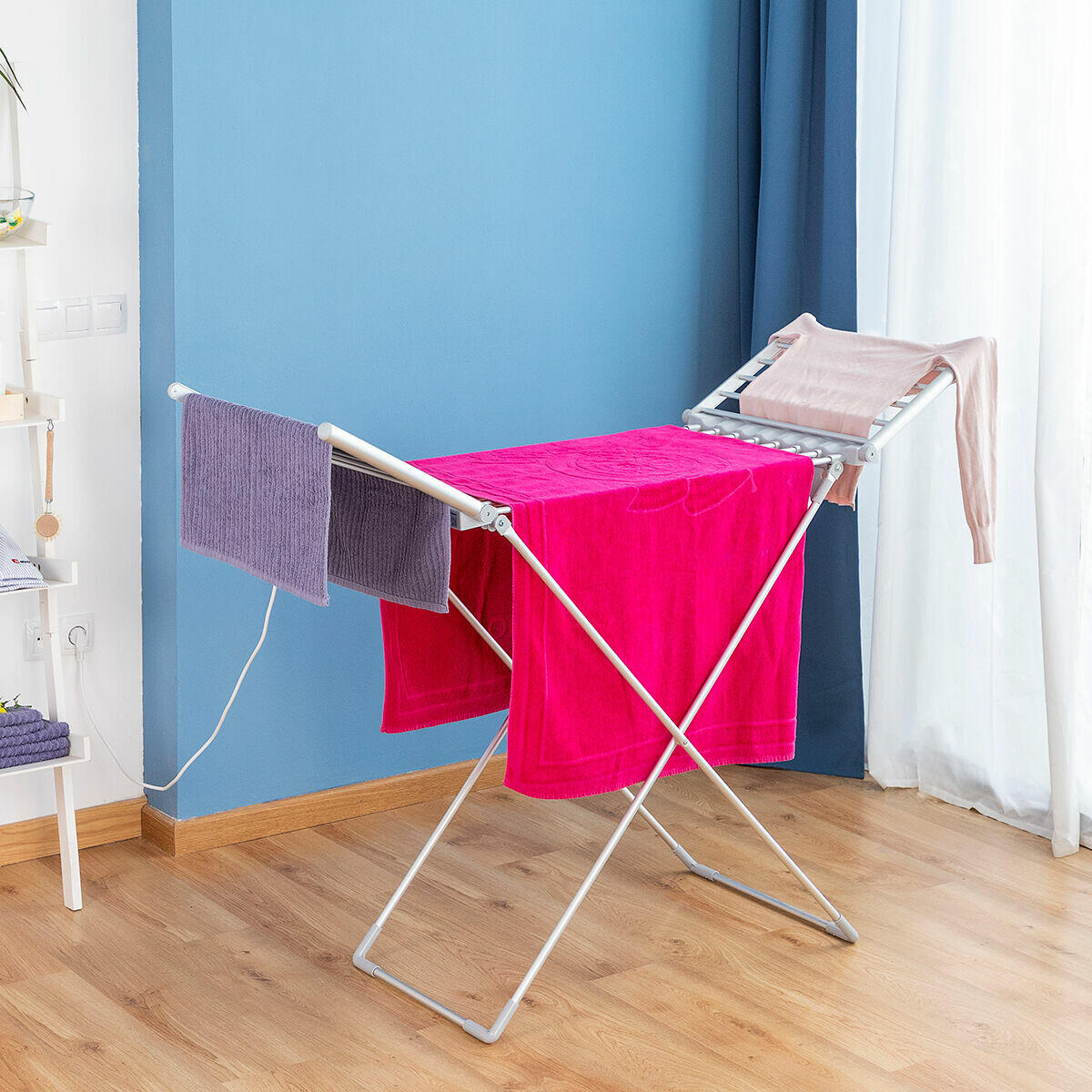 💥 Tendedero Eléctrico Plegable con Alas Drywing InnovaGoods 20 Barras 230 W