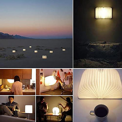 📖🌟 Lámpara Libro LED de Madera – Luz y Decoración Única