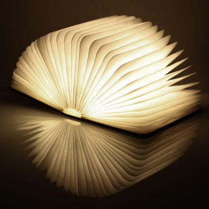 📖🌟 Lámpara Libro LED de Madera – Luz y Decoración Única